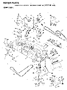 Mower Deck / Cutting Deck Diagram and Parts List for YTHK180 (HCYTHK180A)(1996-01) Husqvarna Lawn Tractor