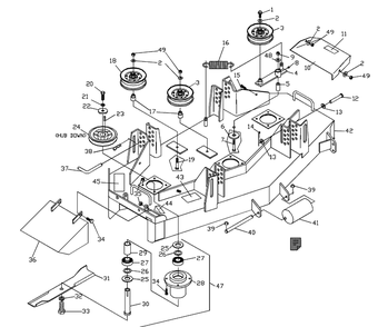 Part Location Diagram of 539103334 Husqvarna DECAL, DECK HEIGHT