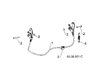 Interlock cable Diagram and Parts List for 96193012204  Husqvarna Snow Blower