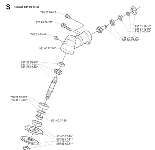 Part Location Diagram of 738210000 Husqvarna 