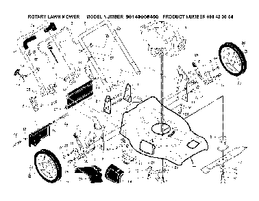 Frame Diagram and Parts List for 96143005496143005400 2009-07 Husqvarna Lawn Mower