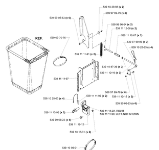 Accessory Mounting Kit Diagram and Parts List for LZ5227TXPKOA (968999309)(2006-02) Husqvarna Lawn Mower