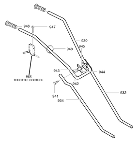 Part Location Diagram of 601000684 Murray Knob, Wing 5/16-18