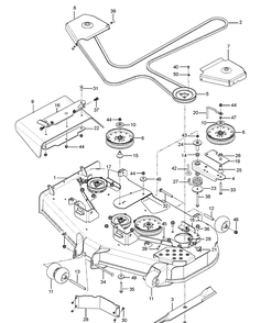 Part Location Diagram of 591359704 Husqvarna Cutting Deck