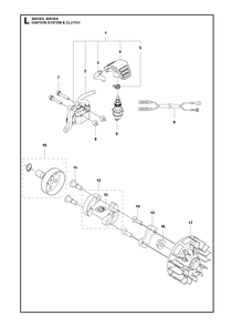 Cutting Equipment Diagram and Parts List for 325HE3 (966787601)(20150100001-current) Husqvarna Hedge Trimmer