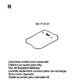 Accessories Diagram and Parts List for 281 19900100001-19911400000 Husqvarna Chainsaw