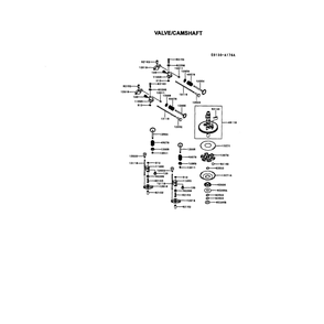 Engine >> Valve/Camshaft Diagram and Parts List for 917289580  Husqvarna Lawn Tractor