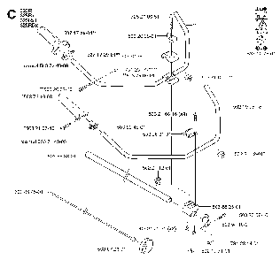 Shaft And Handle Diagram and Parts List for 325RXT 2002-01 Husqvarna Brush Cutter