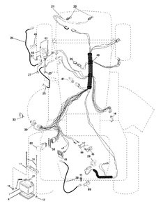 Electrical Diagram and Parts List for YTH1848XP (954567260-E)(2002-02) Husqvarna Lawn Tractor