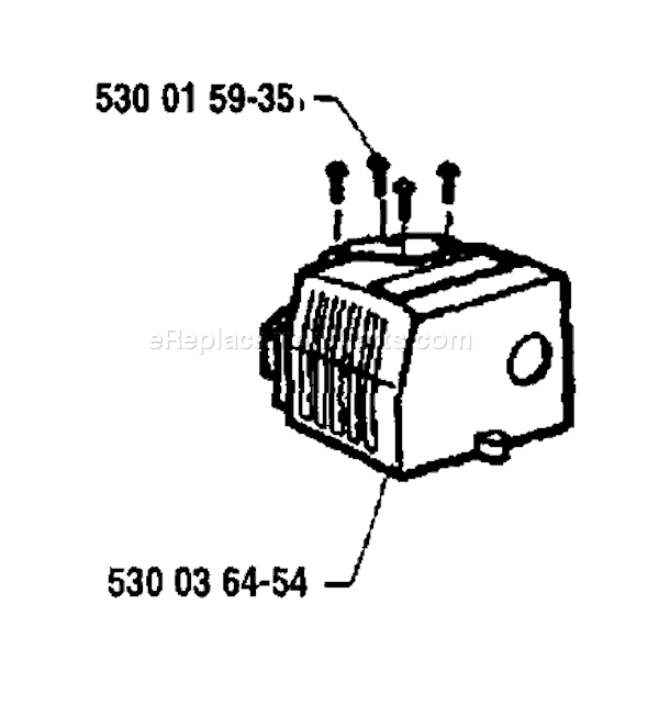 Page C Diagram and Parts List for 18H 1992-03 Husqvarna Trimmer