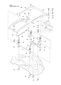 Mower Deck / Cutting Deck 5 Diagram and Parts List for R15T (966414201)(2010-07) Husqvarna Lawn Tractor