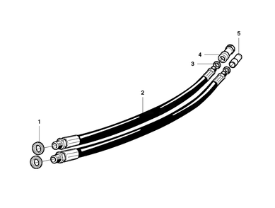 Hose Diagram and Parts List for K2500 2010-10 Husqvarna Circular Saw