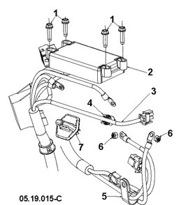 Control Panel And Discharge Chute 4 Diagram and Parts List for ST424T  Husqvarna Snow Blower
