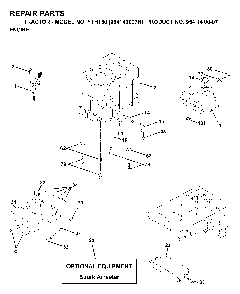 Engine Diagram and Parts List for YTH150 (954140007H, 954140007)(1998-09) Husqvarna Lawn Tractor