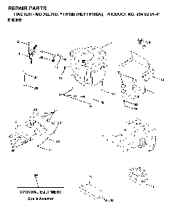 Engine And Cutting Equipment Diagram and Parts List for YTH180 (HEYTH180A, 954820141)(1998-12) Husqvarna Lawn Tractor