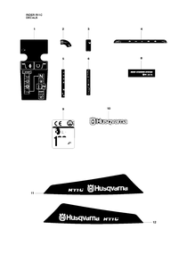 Part Location Diagram of 544438501 Husqvarna Label