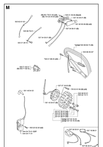 Handles Heated Diagram and Parts List for 385XP 20064000001-Current Husqvarna Chainsaw