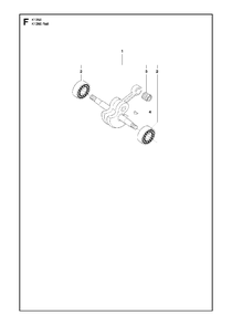 Crankshaft Diagram and Parts List for K1250ACTIVE 2010-02 Husqvarna Circular Saw