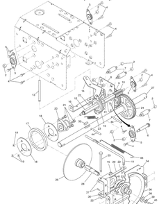 Drive Diagram and Parts List for 1130SBEXP (96193001803)(2007-09) Husqvarna Snow Blower