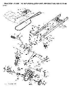 Drive Diagram and Parts List for GTH2448T (917279260, 960430009)(2006-02) Husqvarna Lawn Tractor