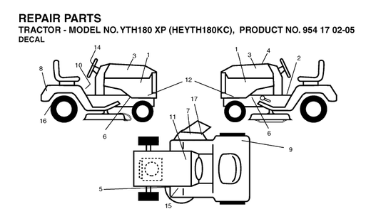 Part Location Diagram of 532191783 Husqvarna Operators Manual