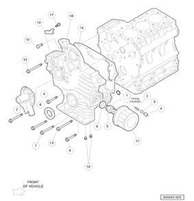 Gear Case Diagram and Parts List for HUV4421DXP 2006-11 Husqvarna Lawn Tractor