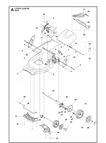 Part Location Diagram of 587212102 Husqvarna Handle Support