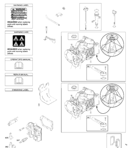 Cylinder Diagram and Parts List for 10T5020188H1 2017-01 Husqvarna Engine