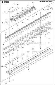 Cutting Equipment 1 Diagram and Parts List for 520IHD60  Husqvarna Trimmer