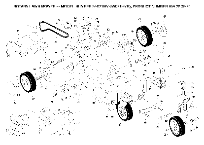 Repair Parts Diagram and Parts List for 55C21HVB (954223890, 532188294)(2004-01) Husqvarna Lawn Mower