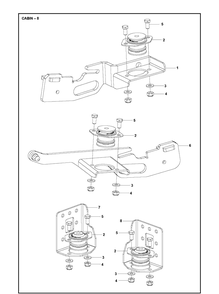 Cabin 9 Diagram and Parts List for P525  Husqvarna Lawn Mower