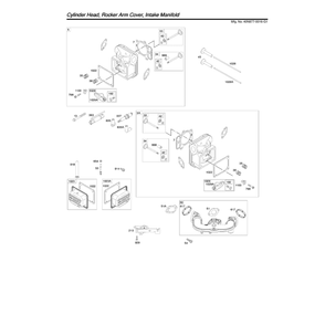 Engine >> Cylinder Head/Intake Manifold Diagram and Parts List for 96043030200  Husqvarna Lawn Tractor
