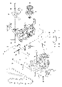Hydraulic Pump - Motor Diagram and Parts List for RZ46215 (967009805)(2013-11) Husqvarna Lawn Tractor