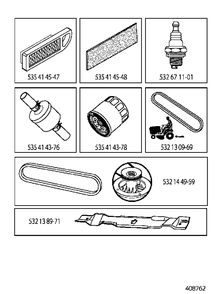Frequently Used Parts Diagram and Parts List for YTH150 (96041002204)(2010-01) Husqvarna Lawn Tractor