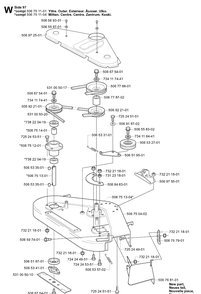 97cm Cutting Deck Diagram and Parts List for PR15 2003-01 Husqvarna Lawn Mower