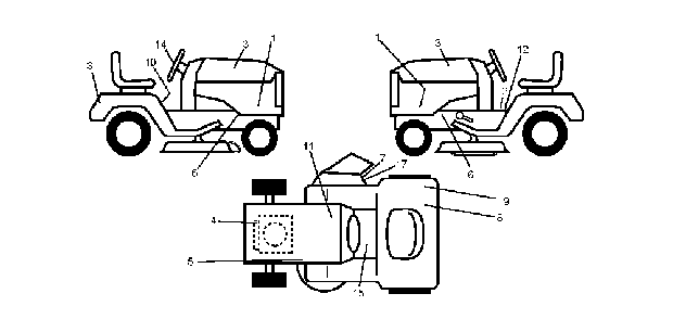 Decals Diagram and Parts List for LTH1842TWIN (96041005300, 960410053)(2007-03) Husqvarna Lawn Tractor