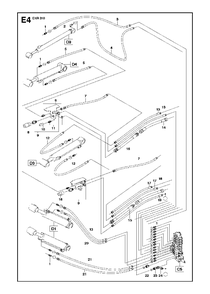 Hydraulic Hoses Arm Diagram and Parts List for DXR310 (44 & Above)(2013-08) Husqvarna Demolition Hammer