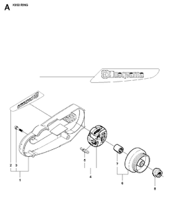 Belt Guard Diagram and Parts List for K950RING 2007-01 Husqvarna Circular Saw