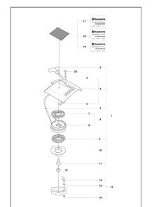 Starter Diagram and Parts List for 323HD60 2009-02 Husqvarna Hedge Trimmer