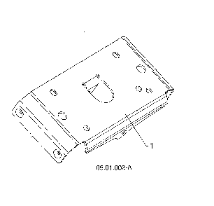 Small mounting plate Diagram and Parts List for ST227P-96193009705  Husqvarna Snow Blower