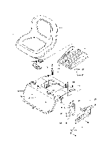 Seat Diagram and Parts List for Z246-967271401-00  Husqvarna Lawn Mower