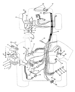 Electrical Diagram and Parts List for YT180 (954000652-A)(1994-01) Husqvarna Lawn Tractor