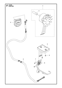 Electrical Diagram and Parts List for 535IFRBT  Husqvarna Brush Cutter