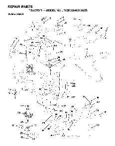 Mower Deck / Cutting Deck Diagram and Parts List for LR120 (954001242B)(1995-02) Husqvarna Lawn Tractor