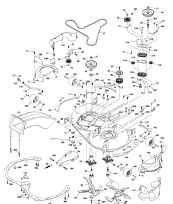 Mower Deck / Cutting Deck Diagram and Parts List for TC342T (96051014801)(2017-09) Husqvarna Lawn Tractor