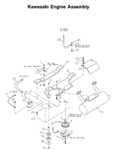 Engine 4 Diagram and Parts List for ZTH6125 (968999186)(2006-04) Husqvarna Lawn Mower