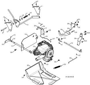 Drive - A Diagram and Parts List for 15530SBXLS (96193004001)(2009-06) Husqvarna Snow Blower