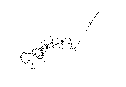 Drive assembly Diagram and Parts List for ST151-96183000405  Husqvarna Snow Blower