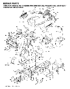 Chassis And Enclosures Diagram and Parts List for CTH2036TWIN (96061021700, 960610217)(2007-04) Husqvarna Lawn Tractor