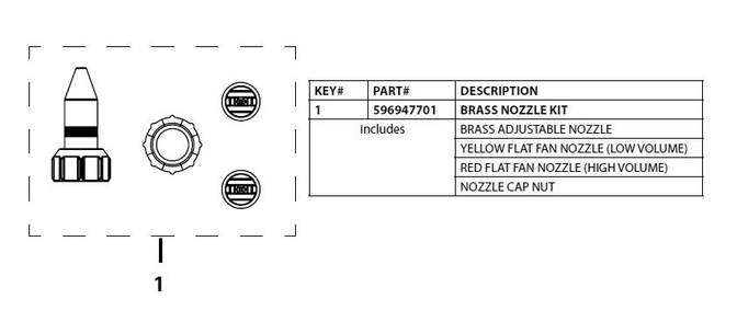 Complete Product Diagram and Parts List for 48OZHHSPRAYER  Husqvarna Sprayer